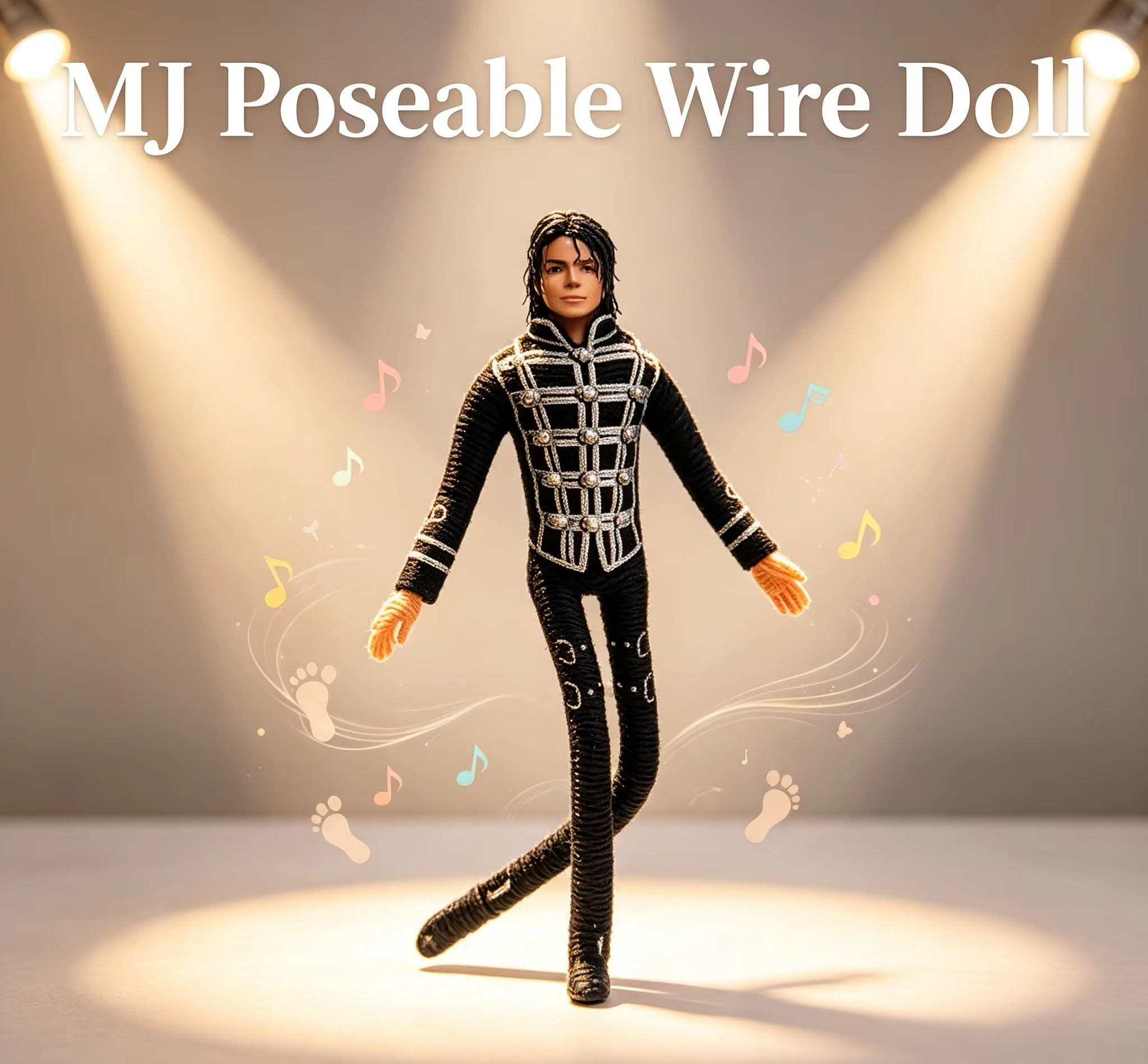 Anime Merchandise Plush Toys - Michael Jackson Movable Joint Plush Stuffed