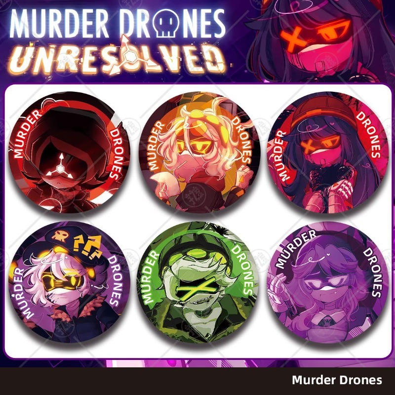 Pin Button Badge - Murder Drones Cute Cartoon Anime Fan