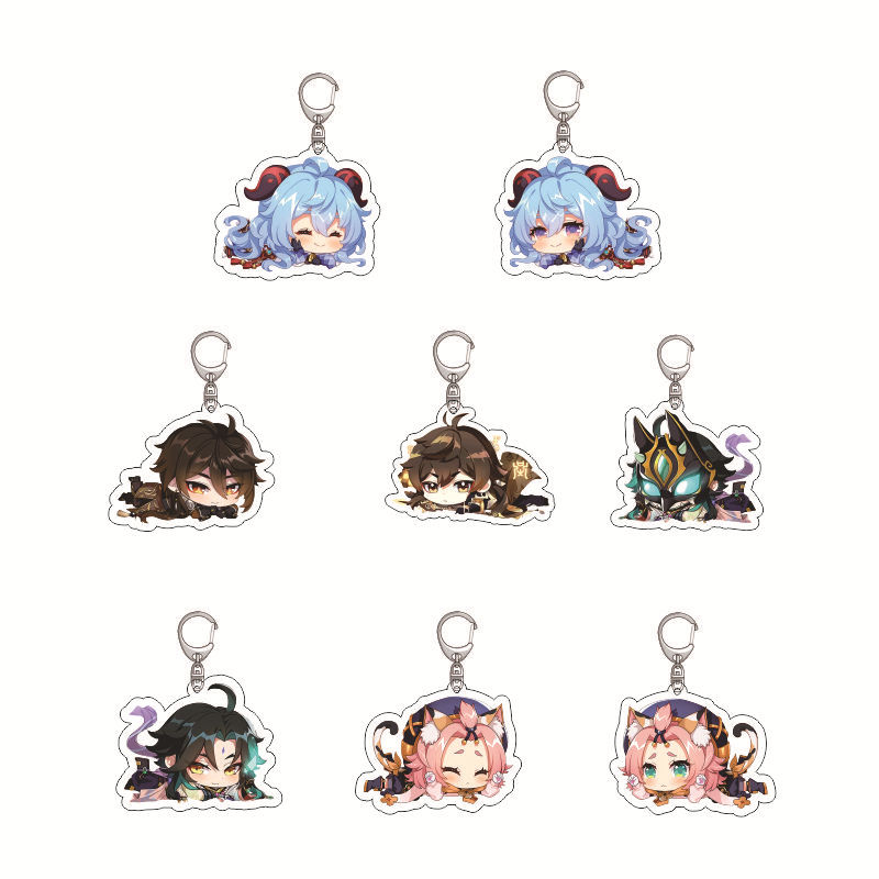 Anime Merchandise Keychains - Genshin Impact Acrylic Keychain Anime Merchandise