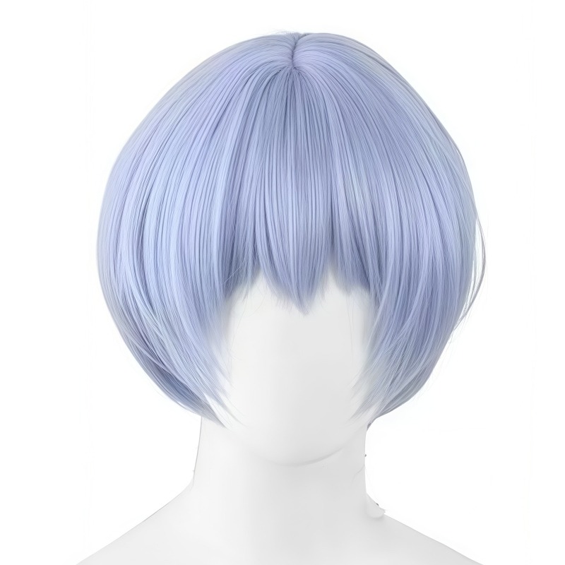 EVA Ayanami Rei cosplay wig sh - Evangelion Anime Merchandise review and price