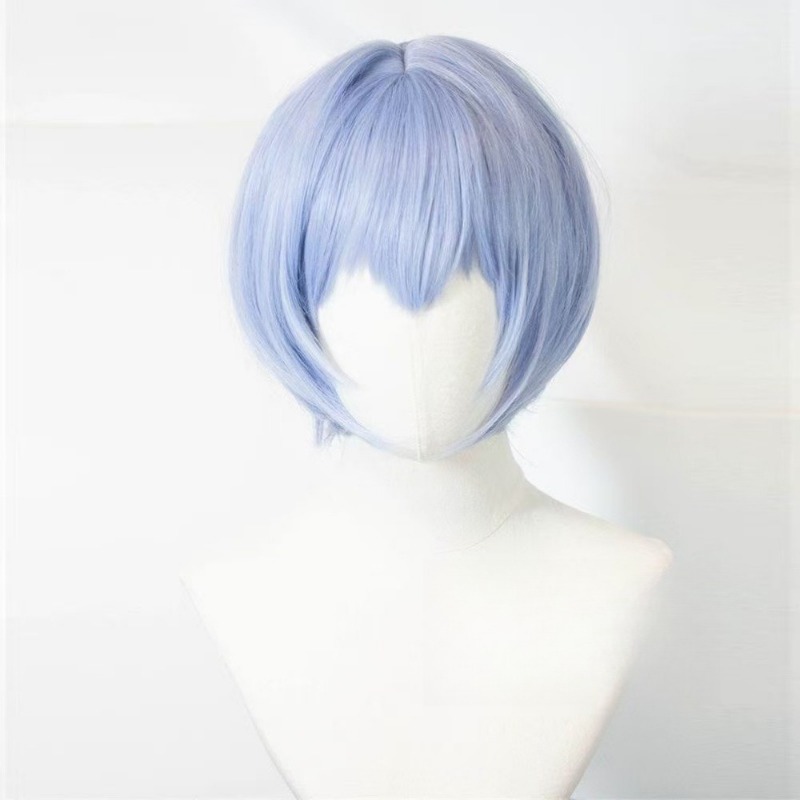 EVA Ayanami Rei cosplay wig sh - Evangelion Anime Merchandise review and price