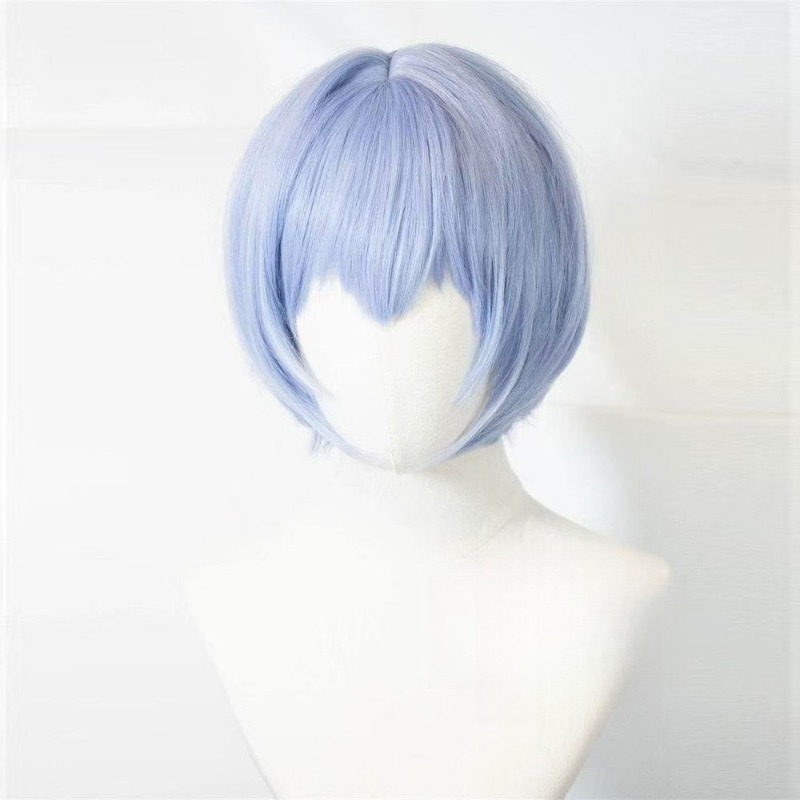 EVA Ayanami Rei cosplay wig sh - Evangelion Anime Merchandise review and price