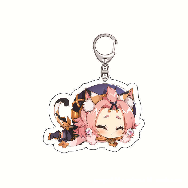 Genshin Impact Acrylic Keychai - Anime Merchandise Keychains review and price