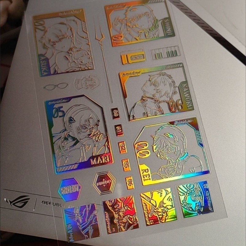 EVA Laser Sticker Shinji Rei A - Evangelion Anime Merchandise review and price